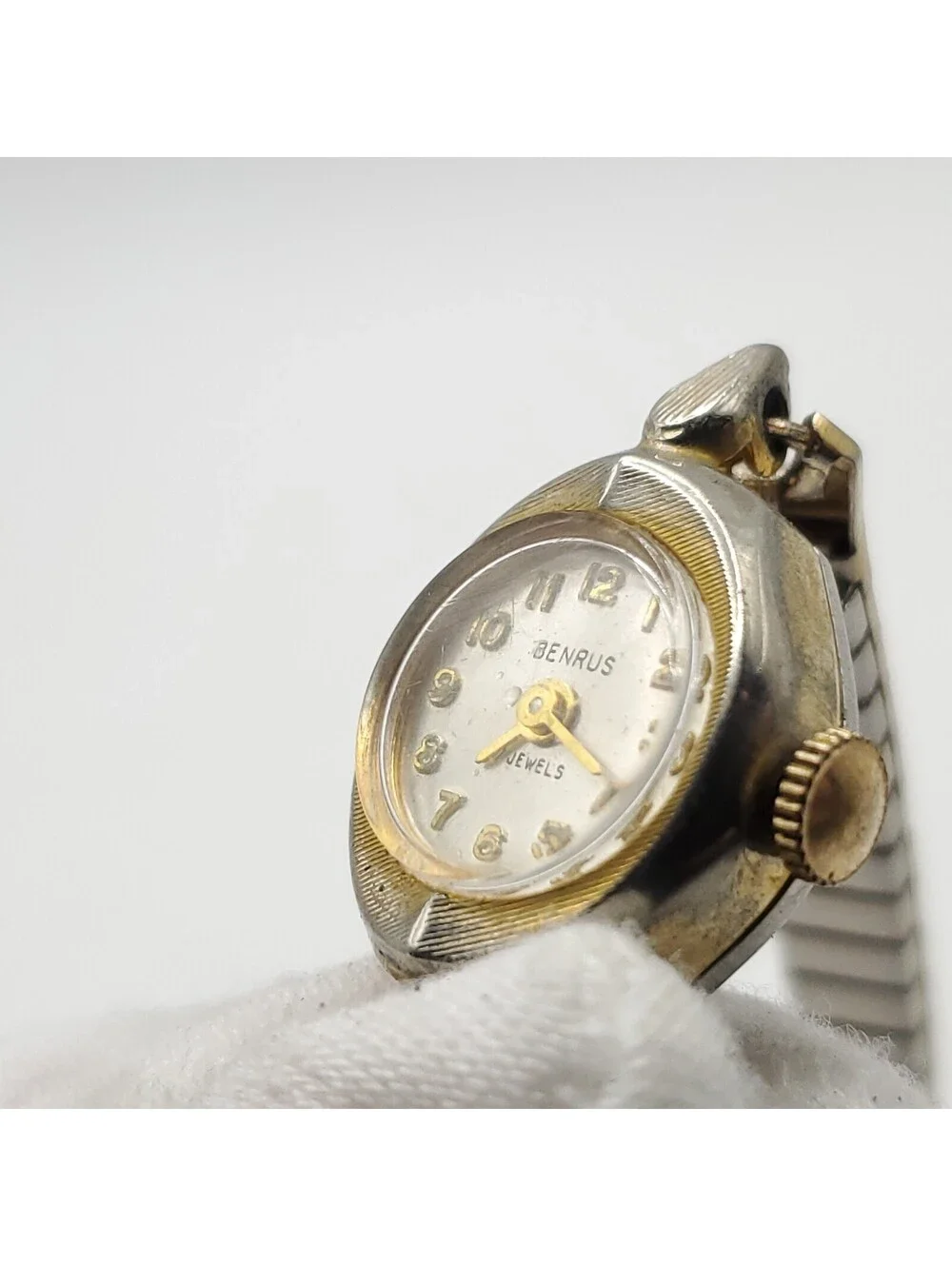 Benrus 17 Jewel Mechanical Womens Watch 16mm For Parts Or Repair